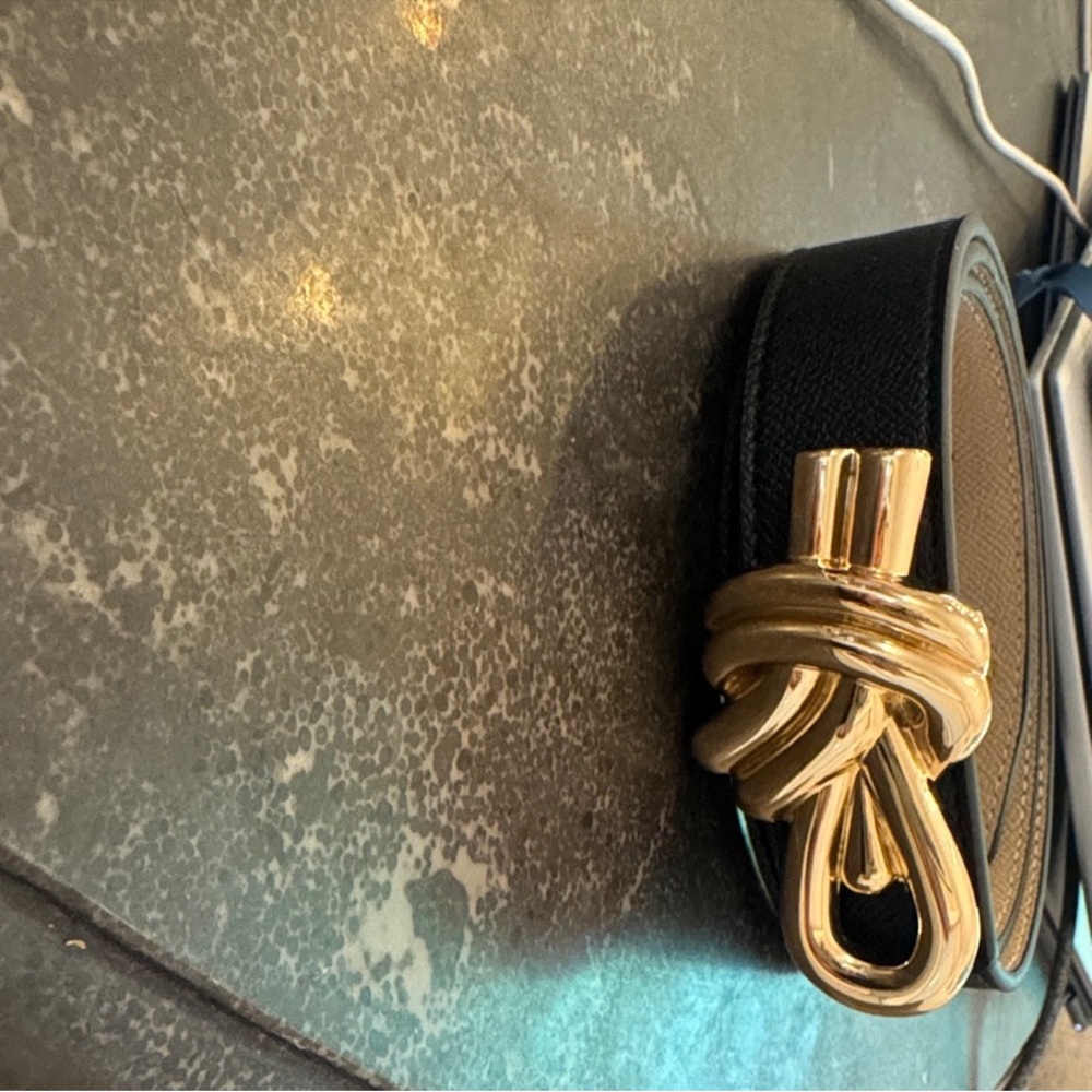 MB Styles Signature Black and Gold Knot Belt - Picture 3 of 7
